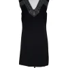 BCBG Max Azria - Black Mirrored Shoulders Dress Sz S