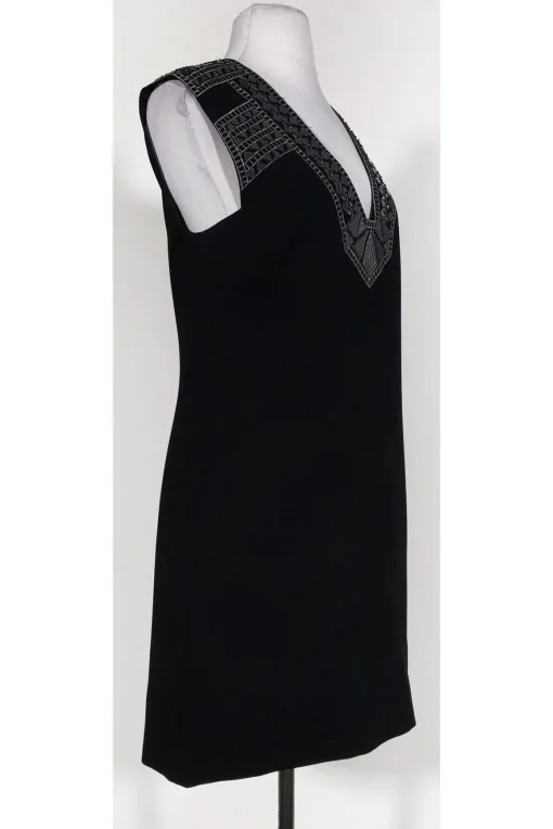 BCBG Max Azria - Black Mirrored Shoulders Dress Sz S