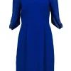 BCBG Max Azria - Blue Long Sleeve Open Back Studded Dress Sz M