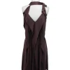 BCBG Max Azria - Brown Silk Draped Dress Sz XXS