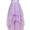 BCBG Max Azria - Lavender Tulle Sleeveless Formal Dress Sz 4
