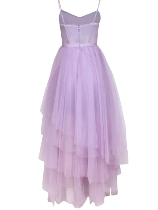BCBG Max Azria - Lavender Tulle Sleeveless Formal Dress Sz 4
