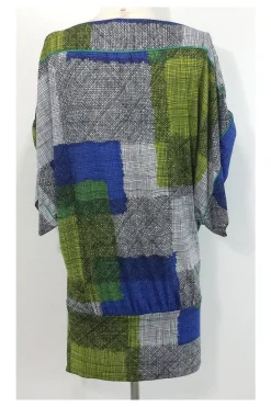 BCBG Max Azria - Line Print Flutter Sleeve Shirt Dress Sz XS