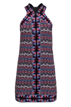 BCBG Max Azria - Multi Colored Mosaic Patterned Mini Dress Sz XXS