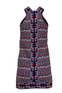 BCBG Max Azria - Multi Colored Mosaic Patterned Mini Dress Sz XXS