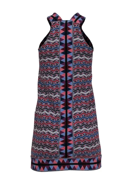 BCBG Max Azria - Multi Colored Mosaic Patterned Mini Dress Sz XXS