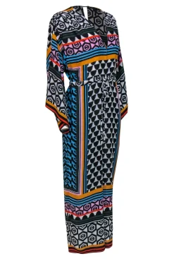 BCBG Max Azria - Multicolor Printed Dolman Sleeve Jumpsuit Sz XXS
