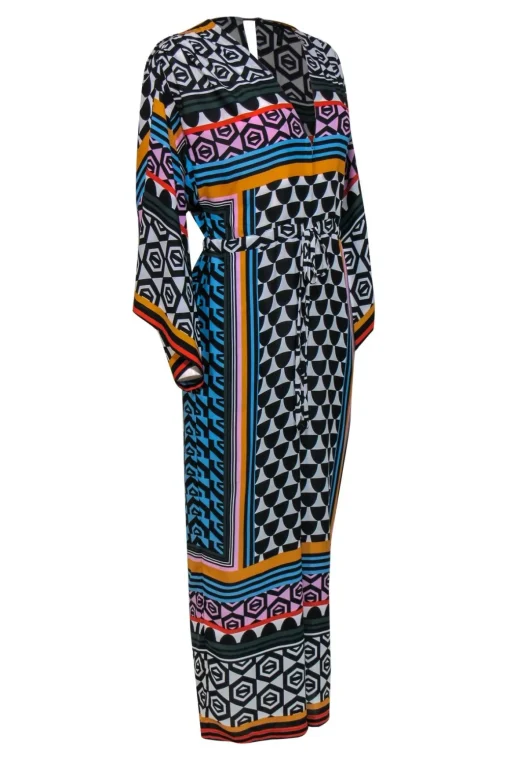 BCBG Max Azria - Multicolor Printed Dolman Sleeve Jumpsuit Sz XXS