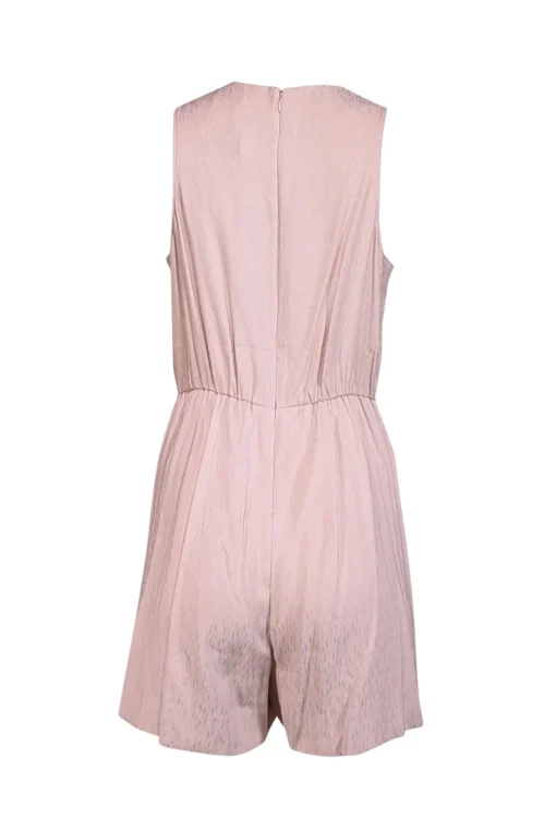 BCBG Max Azria - Muted Pink textured Sleeveless Romper Sz 8