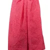 BCBG Max Azria - Pink Floral Brocade Strapless Bow Dress Sz 6