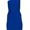 BCBG Max Azria - Royal Blue One-Shoulder Sleeveless Bodycon Dress Sz S