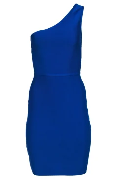 BCBG Max Azria - Royal Blue One-Shoulder Sleeveless Bodycon Dress Sz S