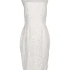 BCBG Max Azria - White Textured Cocktail Dress Sz 8