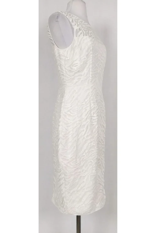 BCBG Max Azria - White Textured Cocktail Dress Sz 8