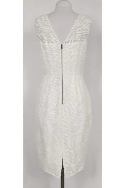 BCBG Max Azria - White Textured Cocktail Dress Sz 8
