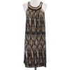 BCBG Max Azria Runway - Brown, Beige & Tan Print Dress Sz M