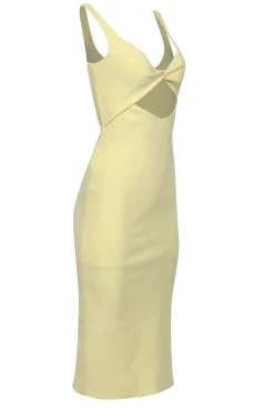 Bec & Bridge - Pale Yellow Cut Out Sleeveless Dress Sz 4