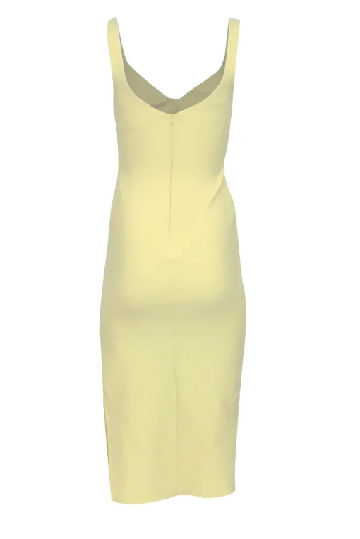 Bec & Bridge - Pale Yellow Cut Out Sleeveless Dress Sz 4