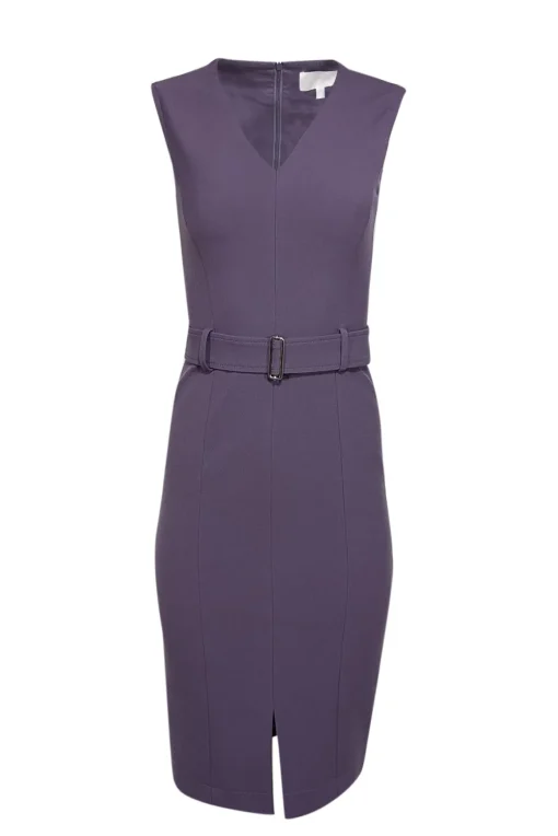 BOSS Hugo Boss - Purple Belted Sheath Dress Sz 0