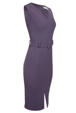 BOSS Hugo Boss - Purple Belted Sheath Dress Sz 0