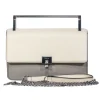 Botkier - Ivory & Black "Lennox" Convertible Crossbody w/ Bar Handle