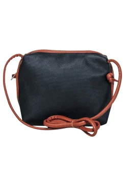 Bottega Veneta - Black Embossed Textured Crossbody Bag