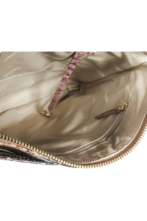 Brahmin - Gold Multi Ombre Croc Embossed Leather Crossbody Bag