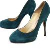 Brian Atwood - Teal Suede Pumps Sz 8