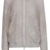 Brunello Cucinelli - Beige Lace Bomber Jacket Sz 10