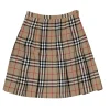 Burberry - Beige, Black, & Red Tartan Plaid Pleated Skirt Sz 2