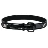 Burberry - Black & Grey Plaid Belt Sz 4