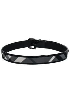 Burberry - Black & Grey Plaid Belt Sz 4
