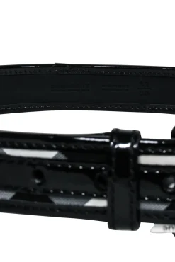 Burberry - Black & Grey Plaid Belt Sz 4
