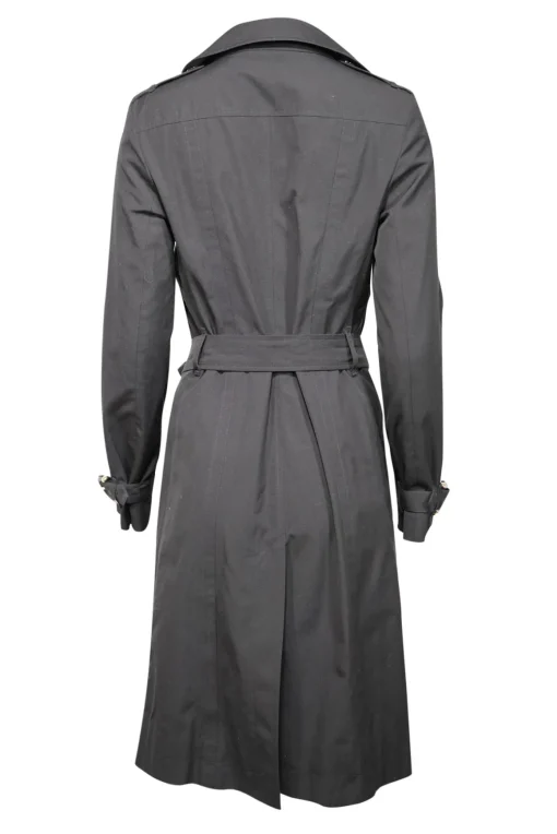 Burberry - Black Belted Trench Coat Sz XS
