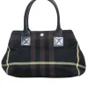 Burberry - Black, Brown, & Yellow Plaid Handbag