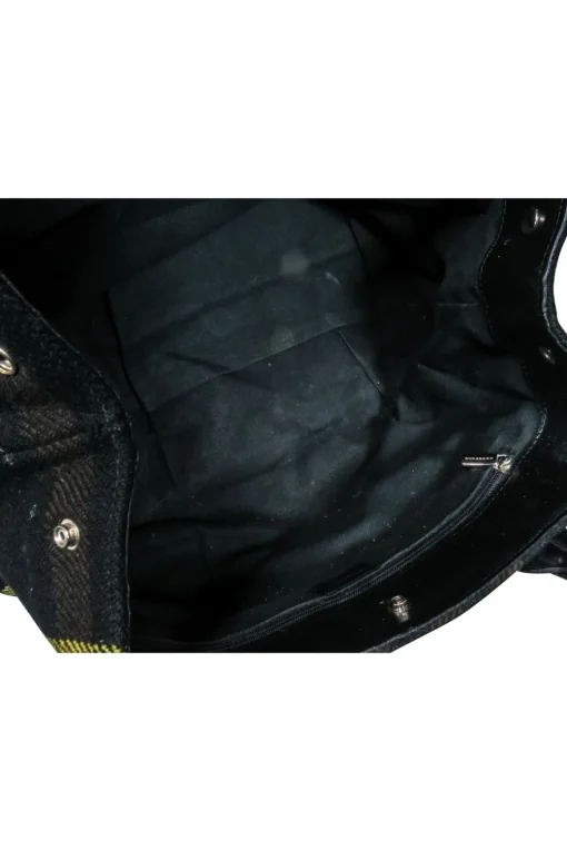 Burberry - Black, Brown, & Yellow Plaid Handbag