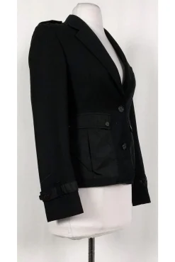 Burberry - Black Wool Jacket Sz 2