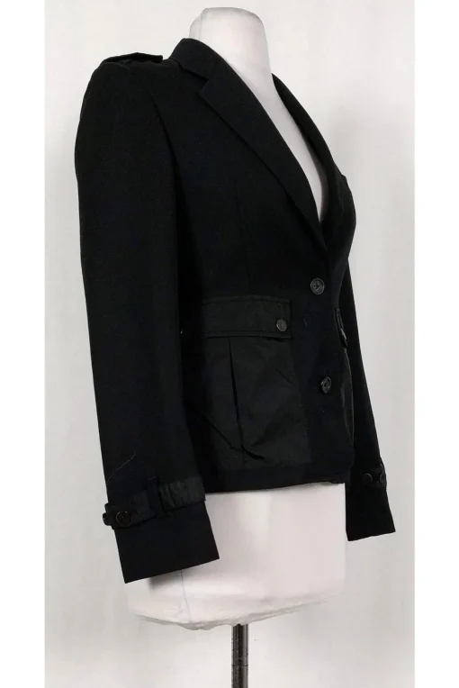 Burberry - Black Wool Jacket Sz 2
