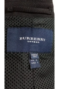 Burberry - Black Wool Jacket Sz 2