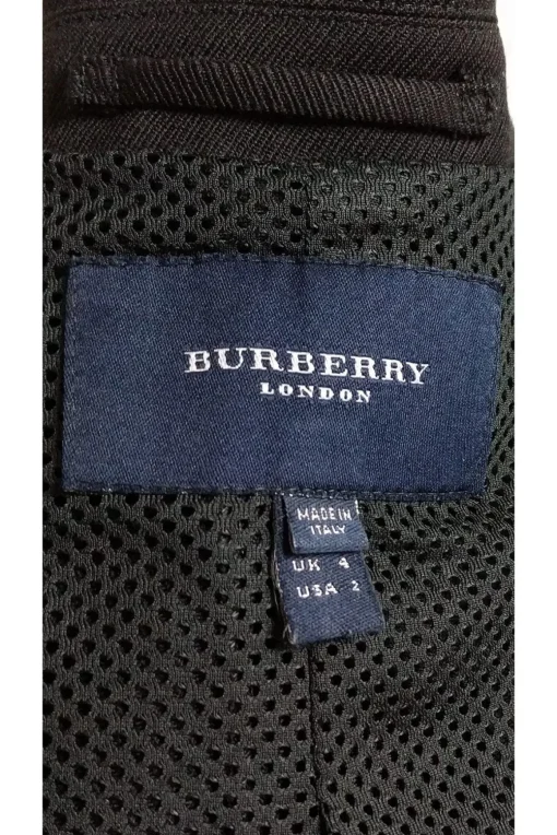 Burberry - Black Wool Jacket Sz 2