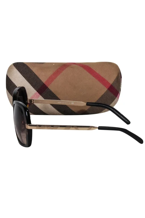 Burberry - Brown Tortoise Large Sunglasses
