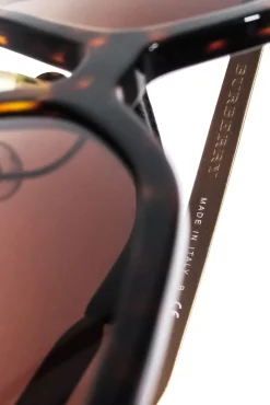Burberry - Brown Tortoise Large Sunglasses