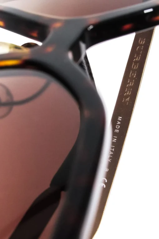 Burberry - Brown Tortoise Large Sunglasses