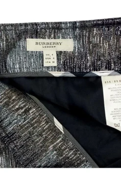 Burberry - Metallic Grey, Black, Olive & Blue Skirt Sz 4