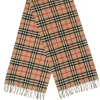 Burberry - Tan Tartan Print Cashmere Scarf