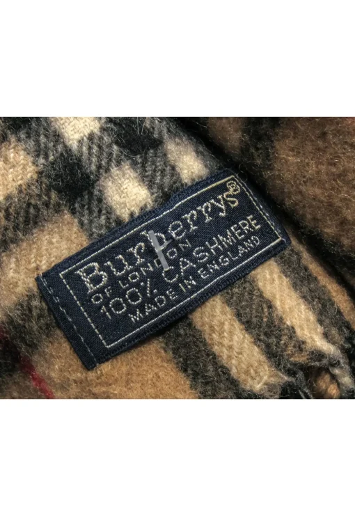 Burberry - Tan Tartan Print Cashmere Scarf