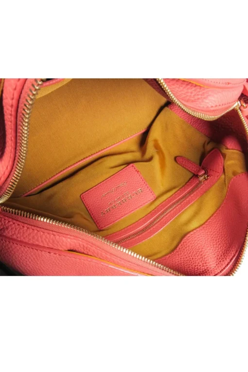 Burberry Prorsum - Navy, Peach & Yellow Hand Painted Leather Bowler Bag