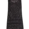 Calypso - Brown Beaded Sleeveless Shift Dress Sz S