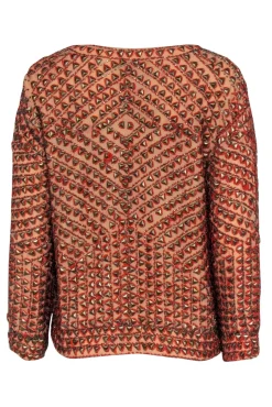 Calypso - Orange Jacket w/ Metal Embellishing Sz XS