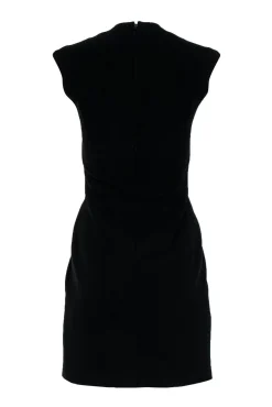 Carven - Black Sheath Dress w/ Silver Button Detailing Sz 4